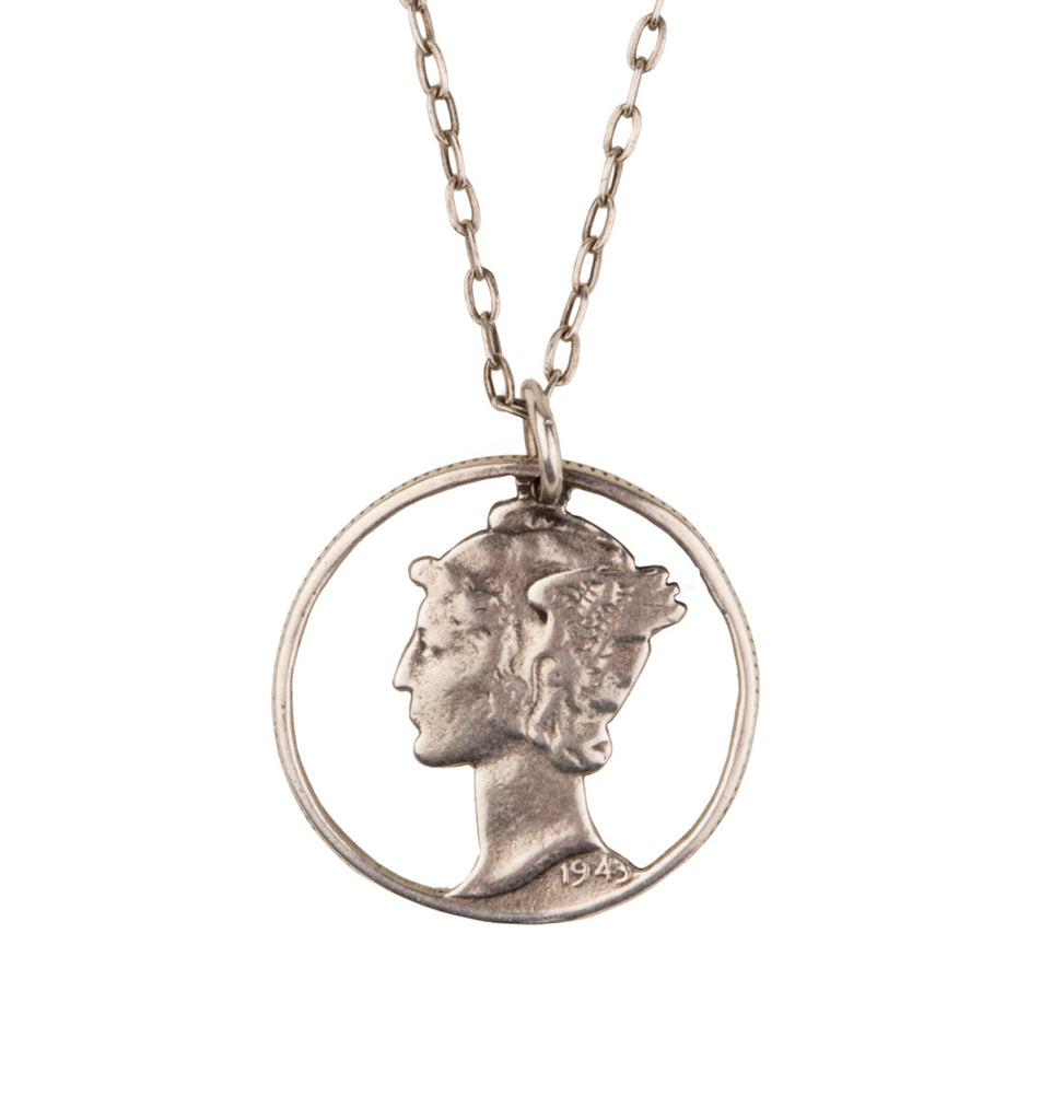 Dime Charm Necklace