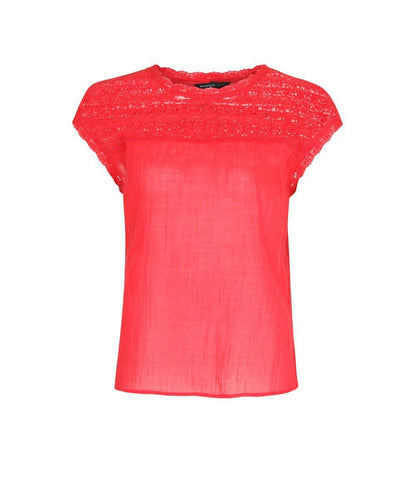 Embroidered Tulle Appliqué Blouse