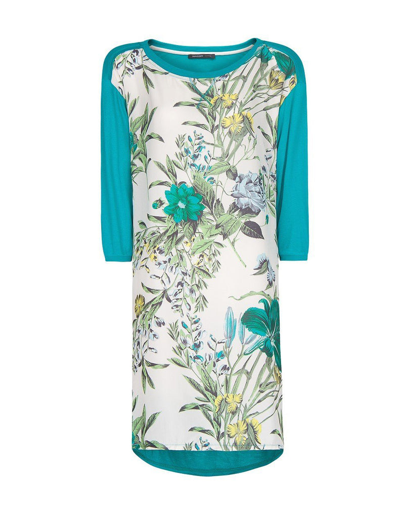 Floral Print Panel Dress